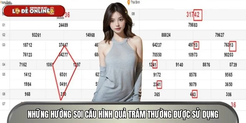 Những hướng soi cầu hình quả trám thường được sử dụng